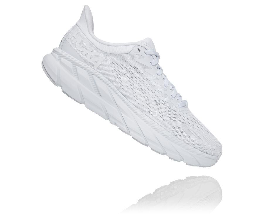 Hoka One One Koşu Ayakkabısı Kadın Beyaz - Clifton 7 - ZK3724506